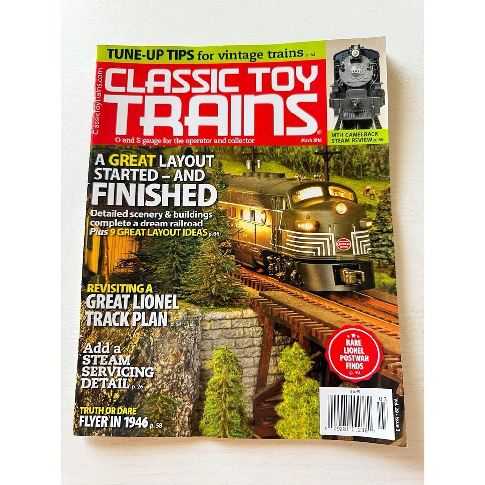 Classic Toy Train Magazine O & S Gauge  2016 Volume 29 Issue 3